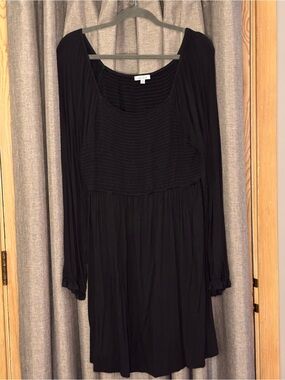 White Birch Black Dress